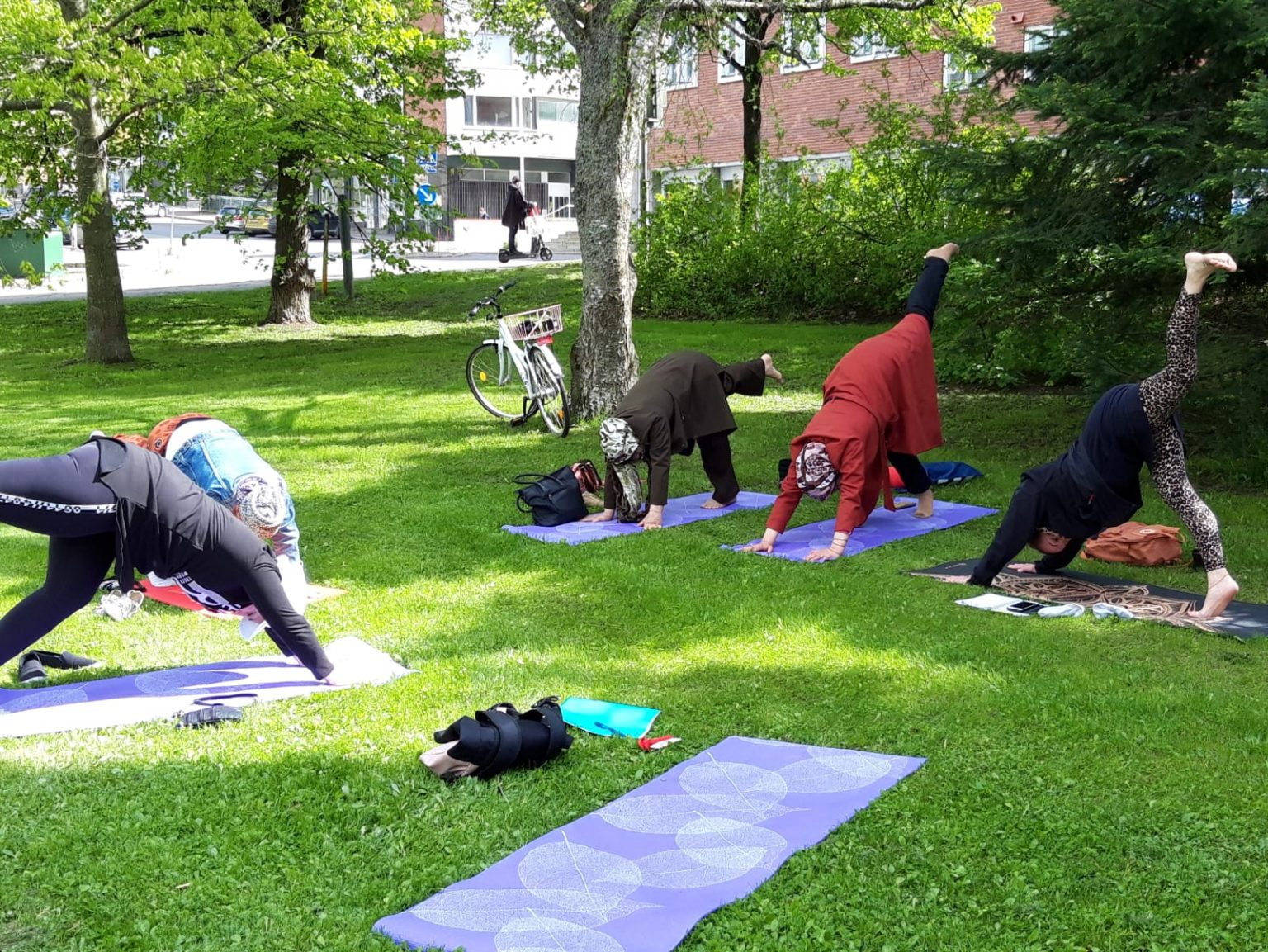 Maahanmuuttajanaisten korona-ajan kohtaamisia Teamsissa ja puistoissa
