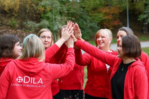 Lahden Diakoniasäätiön henkilökunta.
